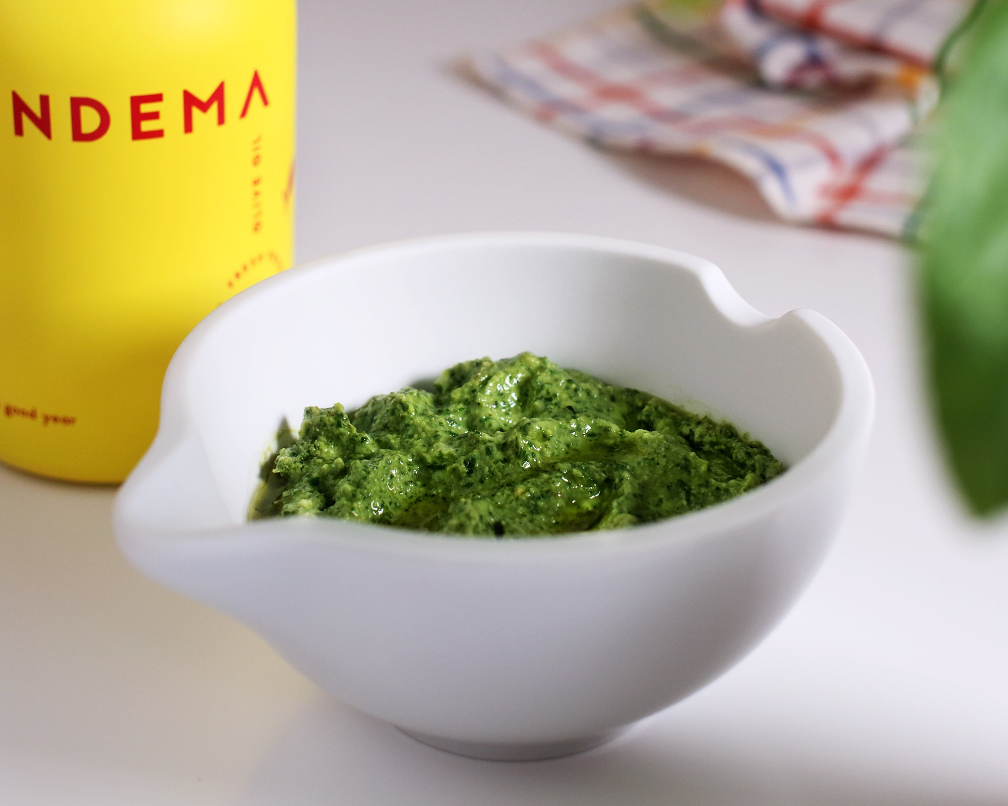 Classic Pesto Recipe with Vendema Organic Extra Virgin Olive Oil.