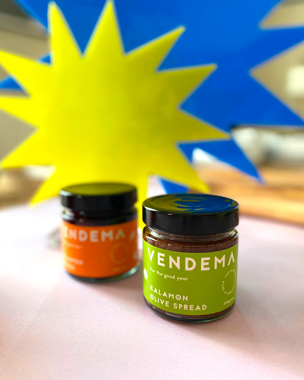 Vendema Kalamon Olive Spread and Olives.