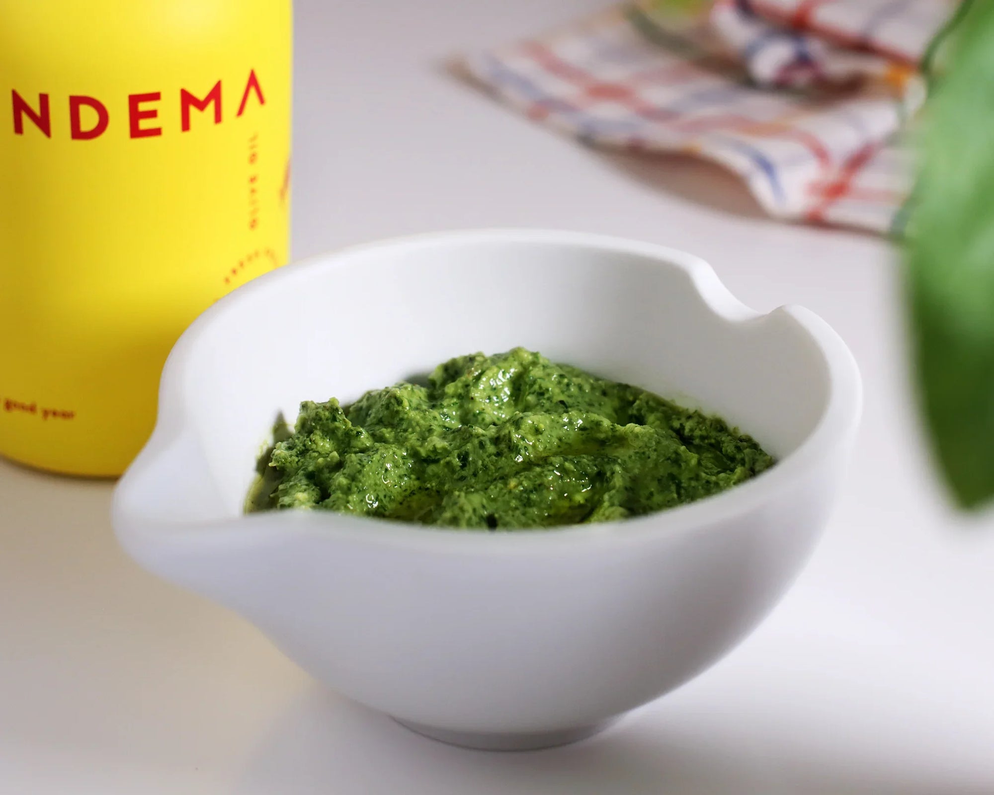 Classic Pesto Recipe with Vendema Organic Extra Virgin Olive Oil.