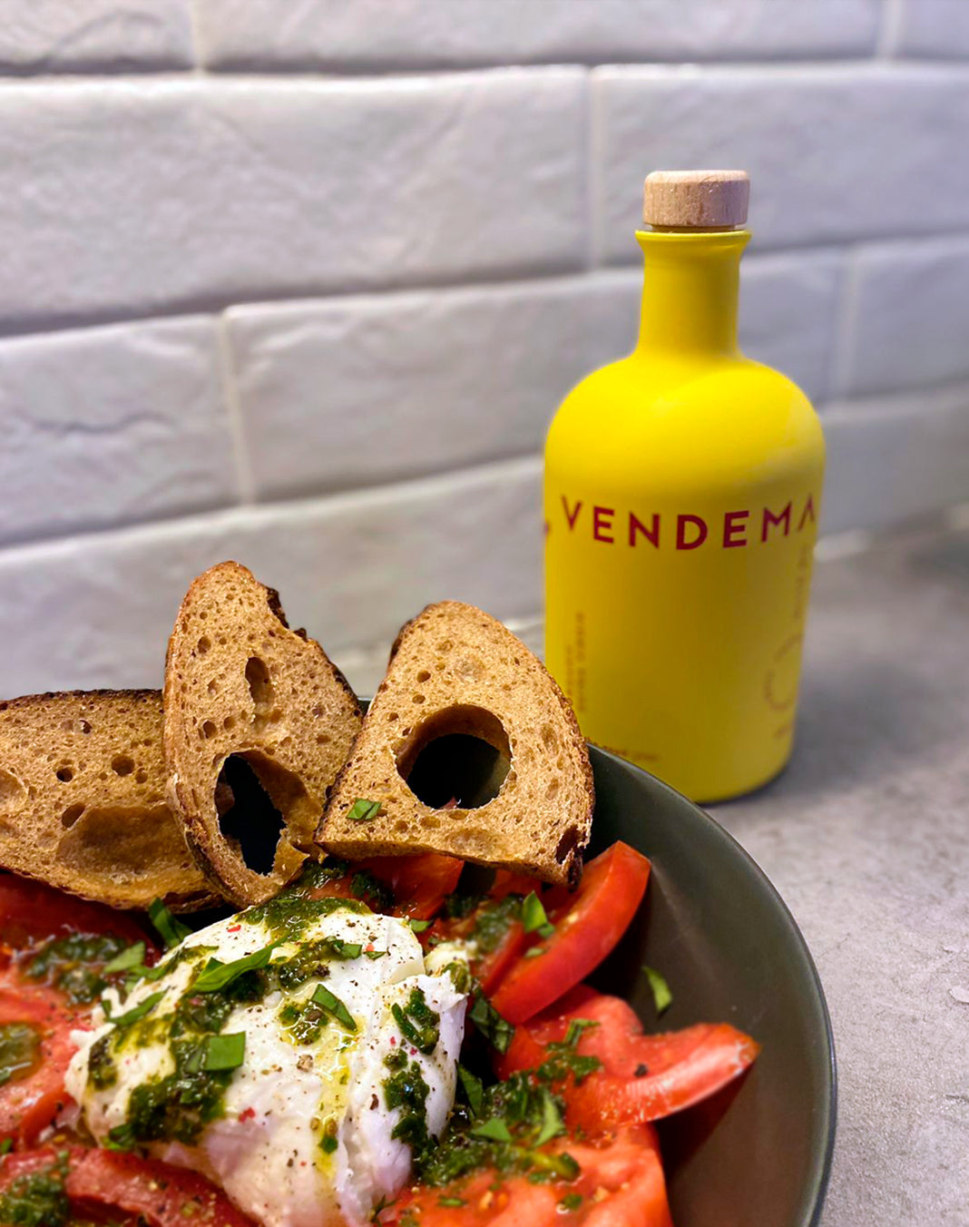 Pair your salad with Vendema Organic Extra Virgin Olive Oil.