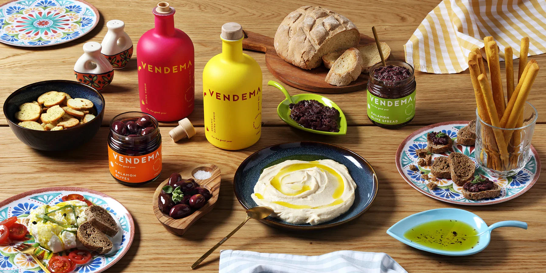 Greek Gift Basket: Premium EVOO & Olives | We Are Family – Vendema